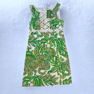 LILLY PULITZER **NWT** 100% cotton short dress signature print sleeveless